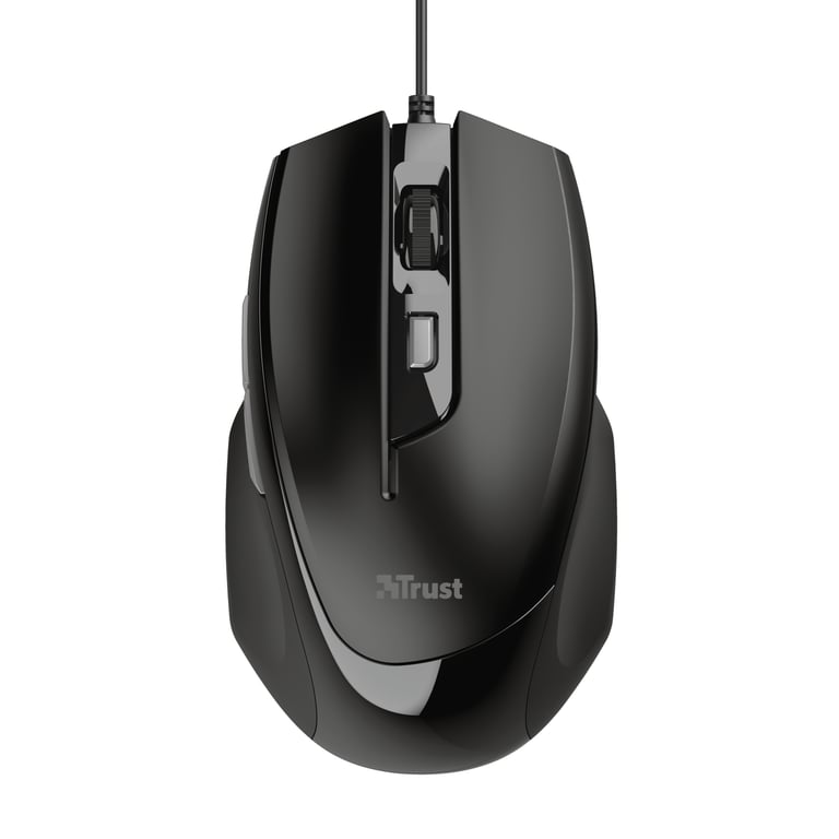 Souris Trust Voca – Filaire USB, Optique, 2400 DPI, Ergonomique, 2 Boutons de Pouce - vue 3