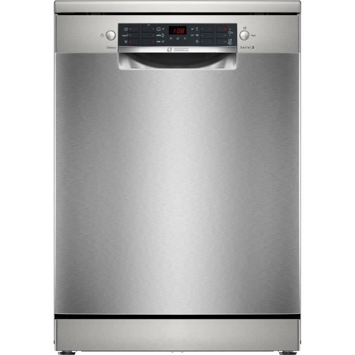 BOSCH Lave vaisselle 60 cm 12 couverts 48 dB acier brossé SMS26AI01F - vue 6