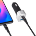 Chargeur universel de voiture double port charge rapide 48W (Power Delivery), Noir