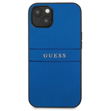 Custodia Guess per iPhone 13 mini 5,4'' blu Saffiano Strap