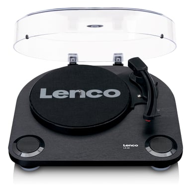 Lenco LS-40BK Tourne-disque entraîné par courroie Noir Semi-automatique