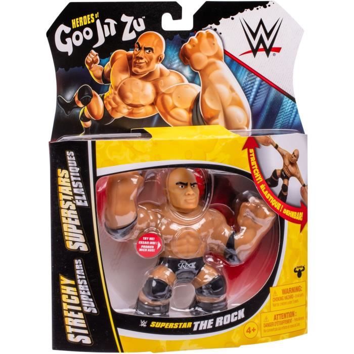 Figurine extensible GOO JIT ZU WWE The Rock 11 cm Texture élastique Extensible 3x - vue 2