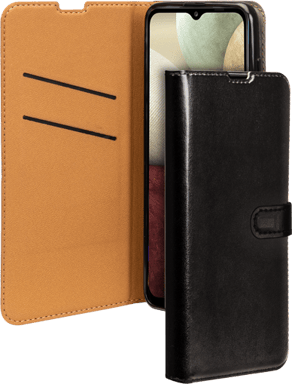 BigBen Connected Funda con cierre para Galaxy A12 cartera y lengüeta magnética Negro