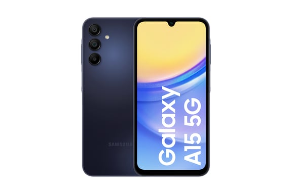 Samsung Galaxy SM-A156B 16,5 cm (6.5'') Double SIM hybride Android 14 5G USB Type-C 4 Go 128 Go 5000 mAh Noir, Bleu