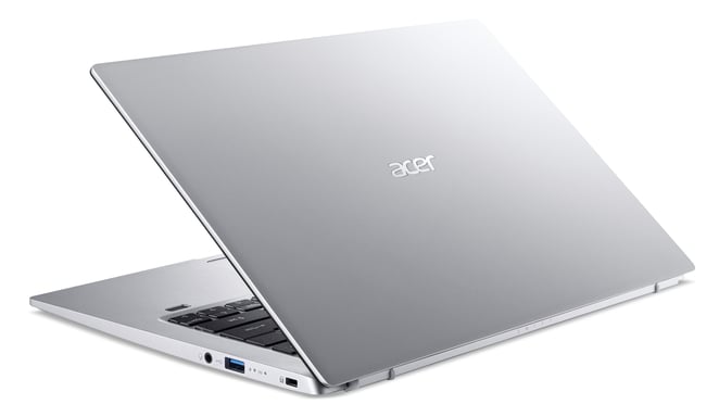 Acer Swift 1 SF114-34-P3AX Intel® Pentium® Silver N6000 Ordinateur portable 35,6 cm (14'') Full HD 8 Go LPDDR4x-SDRAM 512 Go SSD Wi-Fi 6 (802.11ax) Windows 11 Home Argent