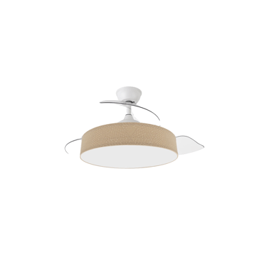 Ventilador de techo Fabrilamp boga 72W blanco/beige