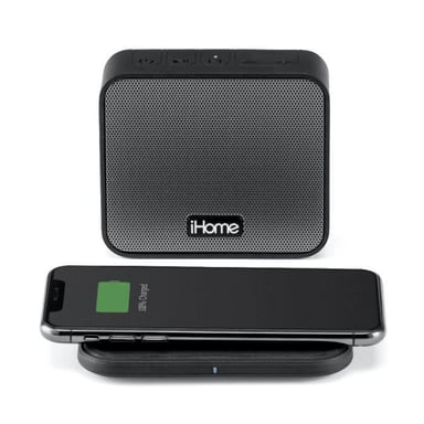 IHOME IBTW88 - Altoparlante Bluetooth con caricatore a induzione - 4W - Impermeabile - 6 ore di autonomia - Nero
