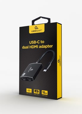Gembird A-CM-HDMIF2-01 câble HDMI 0,15 m HDMI Type C (Mini) Noir