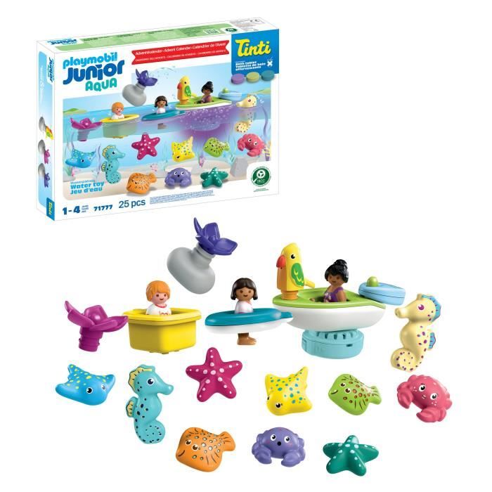 Playmobil 71777 Calendrier de l'avent Junior, JUNIOR & Tinti, 31 pieces, Des 4 ans - Neuf