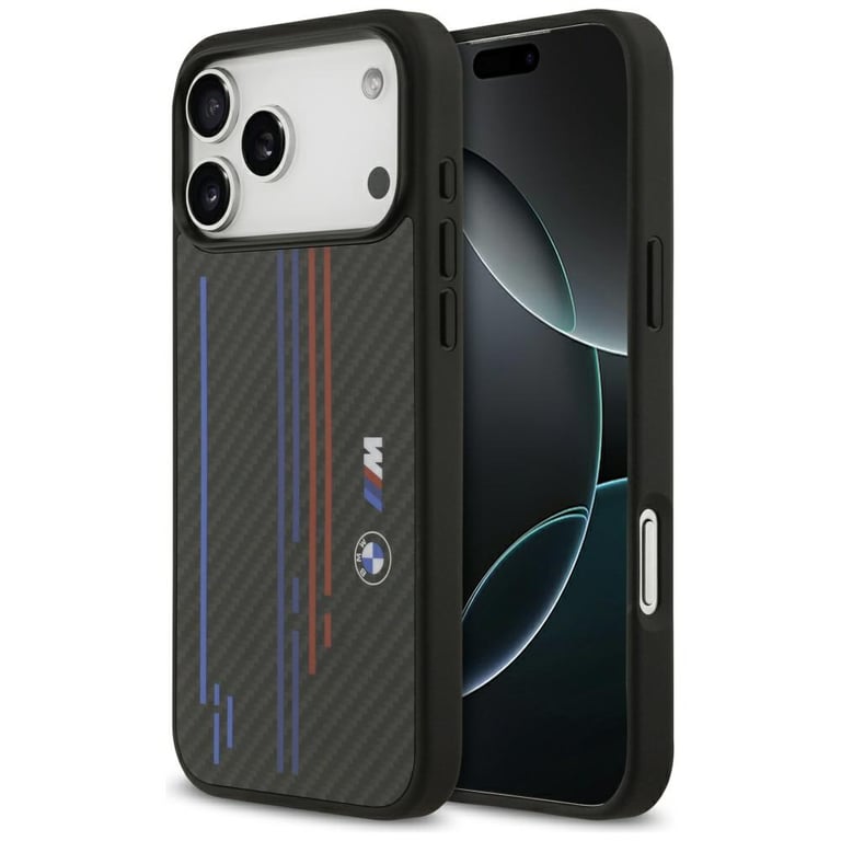 Etui BMW M Kevlar Lines & Logo MagSafe do iPhone 17 Pro Max czarny - Excellent état Comme neuf - BMW reconditionné disponible sur Pixmania
