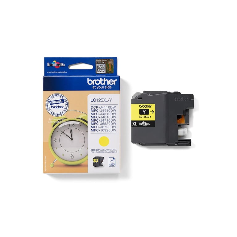 Brother LC125XLY Cartouche d'encre Jaune - vue 3