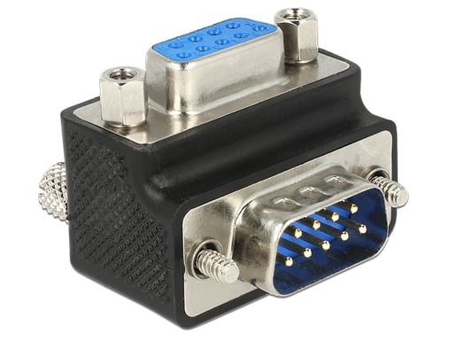 DeLOCK 65595 adattatore per inversione del genere dei cavi Sub-D 9p Nero Blu Rosso Argento (Delock - seriel adapter - DB-9 til DB-)