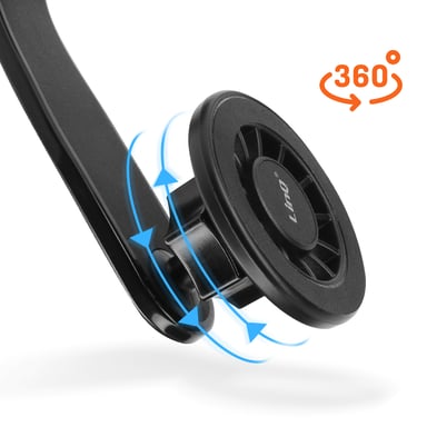 Support Voiture Magnétique Flexible Fixation Tableau de Bord Noir