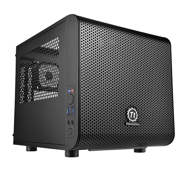 Thermaltake Core V1 Tour mini ITX panneau latéral fenêtré pas d'alimentation USBAudio
