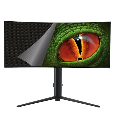 KeepOut XGM34UW LED display 86,4 cm (34'') 3440 x 1440 pixels UltraWide Quad HD Noir, Rouge