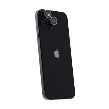 Vetro temperato anti-graffio Tiger per iPhone 14/14 Plus con anello per fotocamera trasparente
