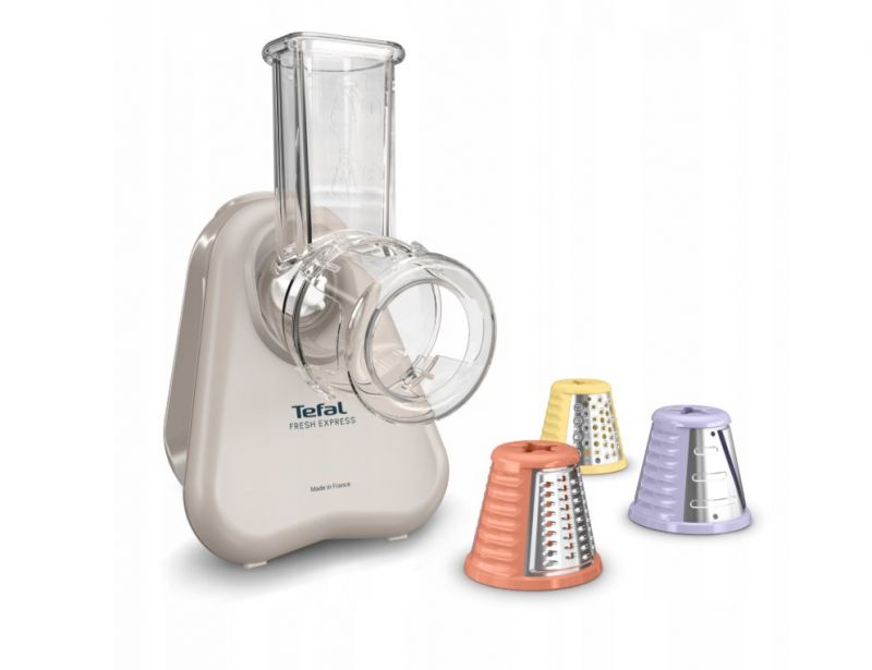 Râpe électrique Tefal DN853BE0 Fresh Express 3 cônes interchangeables crème - vue 2