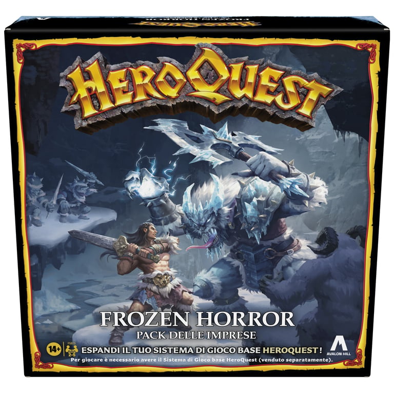 Avalon Hill HeroQuest Frozen Horror Jeu de société Voyageaventure Neuf