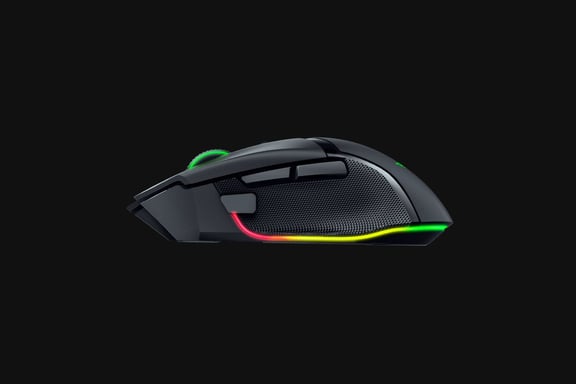 Ratón inalámbrico RF Razer Basilisk V3 Pro para diestros + Bluetooth + USB Tipo-C óptico 30000 DPI