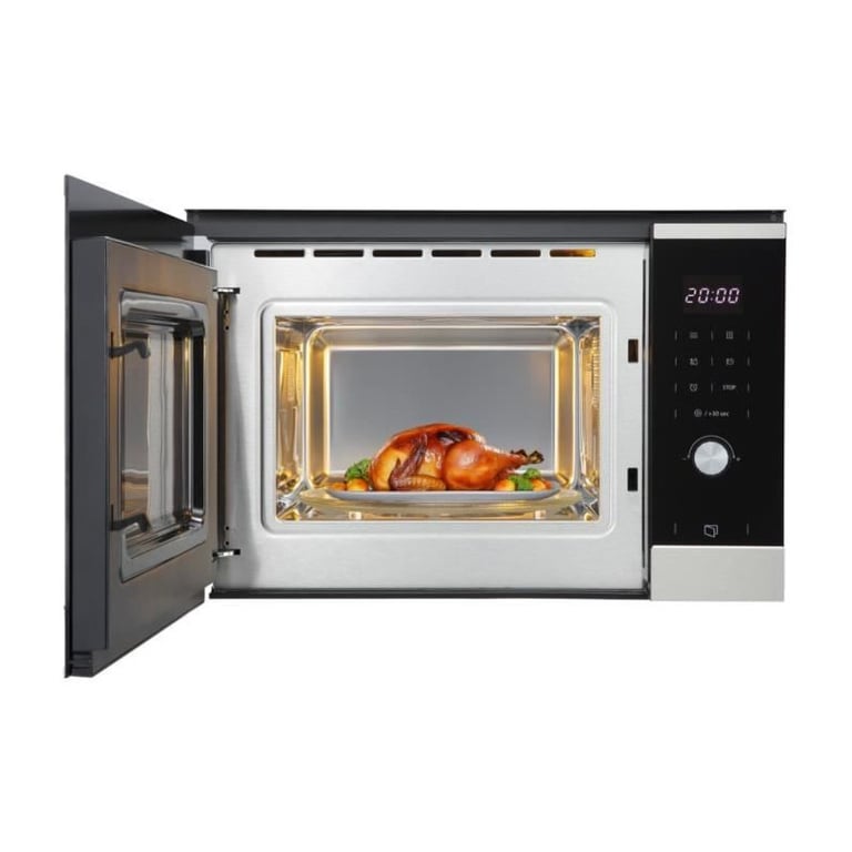 Micro ondes encastrable CONTINENTAL EDISON CEMO25GINES Inox L595 x H388 x P401 cm - vue 5