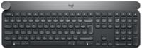 Logitech Craft Advanced keyboard with creative input dial clavier RF sans fil + Bluetooth AZERTY Français Noir, Gris