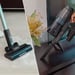 Cecotec 08422 aspiradora de pie y escoba eléctrica Aspiradora escoba 2 en 1 Batería Secar Sin bolsa 215 W Negro 2,2 Ah