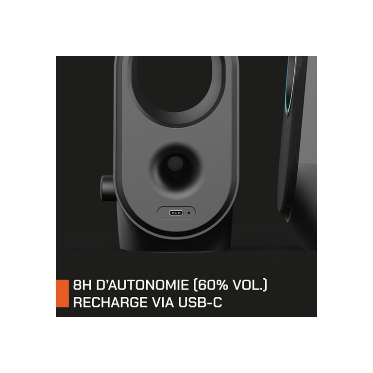Enceintes 2.0 Gaming NOVA GAMING Cygnus GS115 – Bluetooth 5.3, RGB, 5W x2 - vue 5