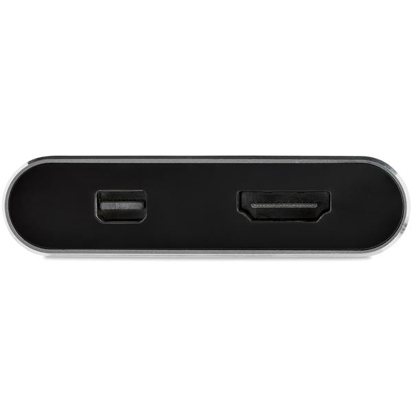 StarTech.com Adaptateur multiport USB C vers mini DisplayPort ou HDMI 4K 60 Hz Convertisseur 2 en 1 Neuf - vue 4