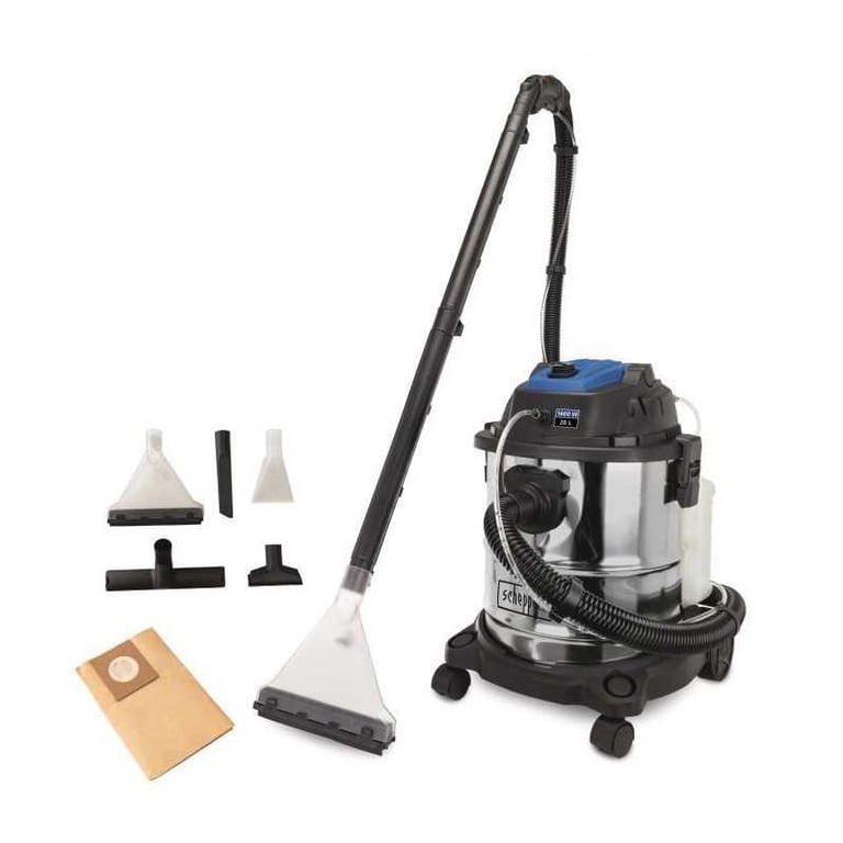 Aspirateur Injecteur Extracteur SCHEPPACH SprayVac20 – eau et poussière, Cuve Inox, 5 en 1 - vue 3