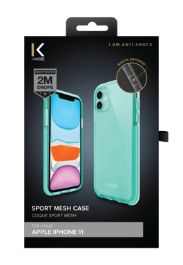 Coque Sport mesh pour Apple iPhone 11, Vert Brumeux