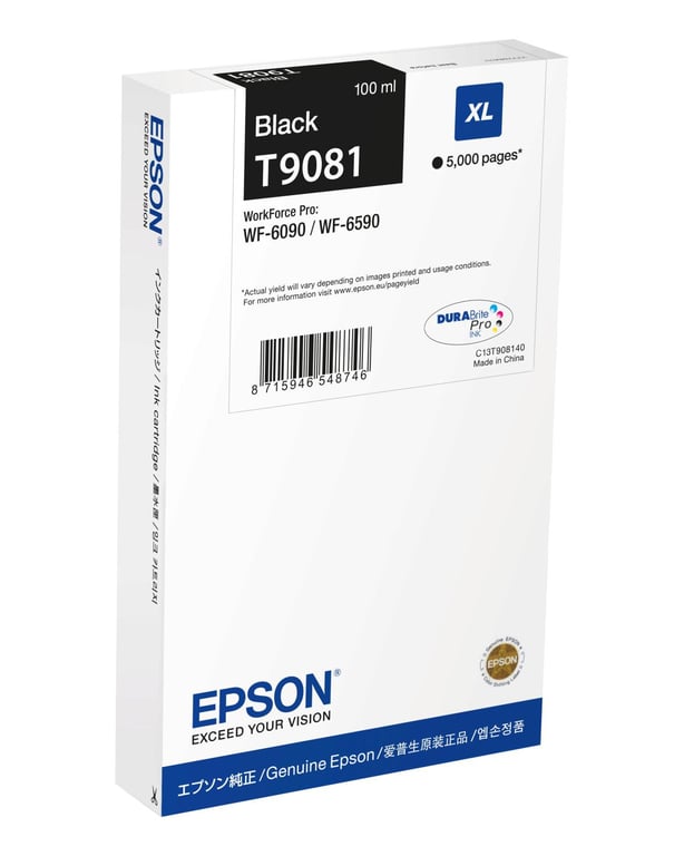 Epson WF 6xxx Ink Cartridge BK - vue 3
