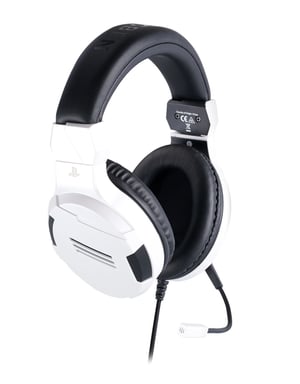 BIG BEN PS4OFHEADSETV3WHITE écouteur/casque Avec fil Arceau Jouer Noir, Blanc