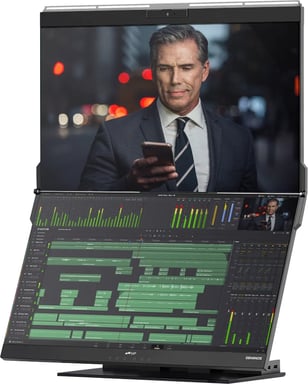 Mobile Pixels Geminos écran plat de PC 61 cm (24'') 1920 x 1080 pixels Quad HD Noir