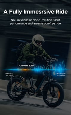 Bicicleta eléctrica ENGWE M20 de 20'' con batería de 48 V y 13 AH-Verde