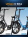 Vélo électrique pliable Flyrun F2014 avec batterie amovible 48 V 13 Ah – Gris