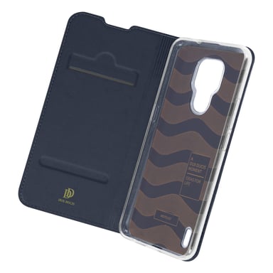 Funda Motorola Moto E7 Tarjetero Soporte Dux Ducis Azul oscuro