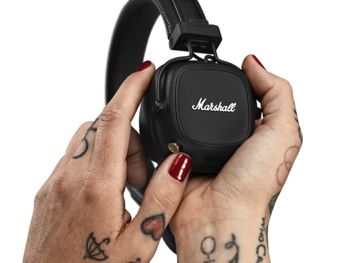 Marshall MAJOR IV Cuffie cablate e wireless Musica USB Type-C Bluetooth Nero