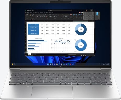 HP ProBook 460 G11 laptop Intel Ultra 5 125U Ordinateur portable 40.6 cm (16'') WUXGA 16 Go DDR5-SDRAM 1 To SSD Wi-Fi 6 (802.11ax) FreeDOS QWERTZ Argent