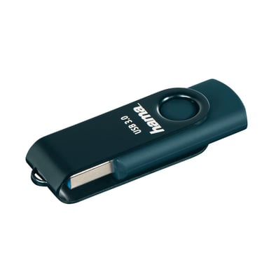 Unidad flash USB ''Rotate'', USB 3.0, 128 GB, 90 MB/s, azul petróleo