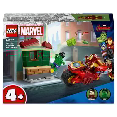 Lego 76287 - Iron Man con Moto y Hulk
