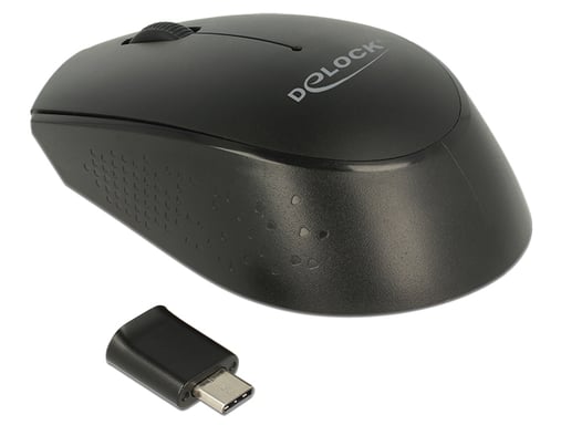 DeLOCK 12526 mouse Ambidestro RF Wireless Ottico 1000 DPI (Delock mini - mus - 2.4 GHz - sort)