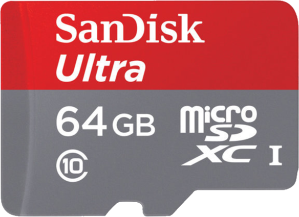 Micro SDHC Ultra 64 Go UHS-I Card avec adaptateur SD