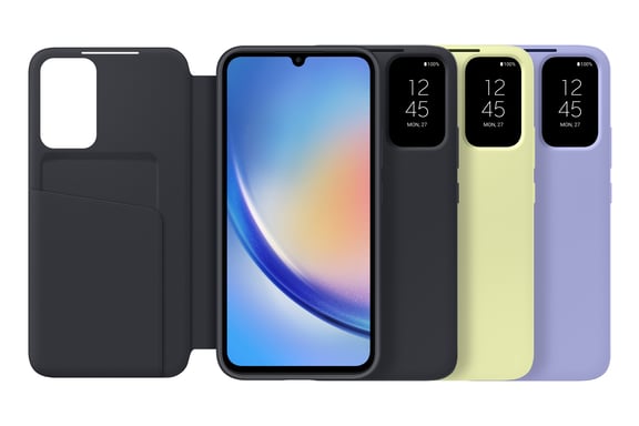 Samsung EF-ZA346 coque de protection pour téléphones portables 16,8 cm (6.6'') Étui avec portefeuille Myrtille Samsung Galaxy A34