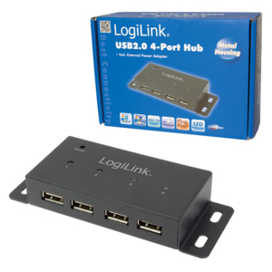 LogiLink UA0141A hub & concentrateur 480 Mbit/ Neuf - vue 2