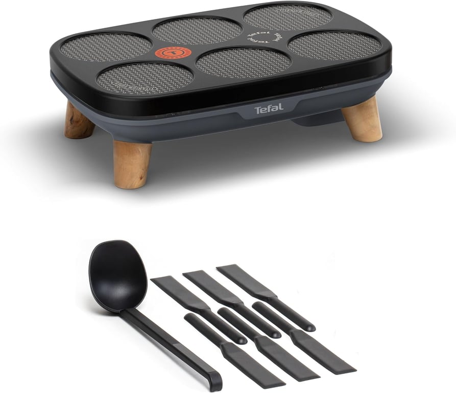Crêpier Électrique Tefal Gourmet – Prépare 6 Crêpes Simultanément - vue 3