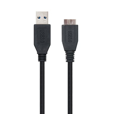 Nanocable 10.01.1102-BK Cavo USB 3.2 Gen 1 (3.1 Gen 1) 2 m USB A Micro-USB B Nero