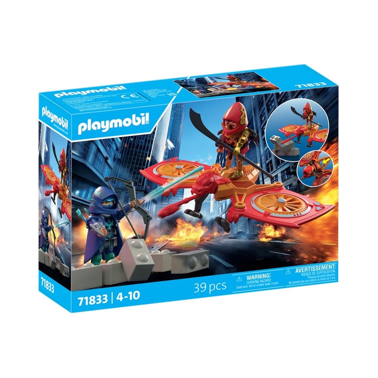 Playmobil Super héros 71833 Super héros avec drone contre le ninja - vue 10