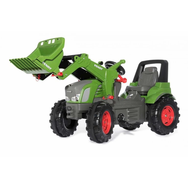 Rolly Toys RollyFarmtrac Premium Fendt Vario 939 Tracteur à pédale avec Chargement Frontal rollyTrac véhicule à pédales pour Enfants à partir de avec pneus Silencieux 710263
