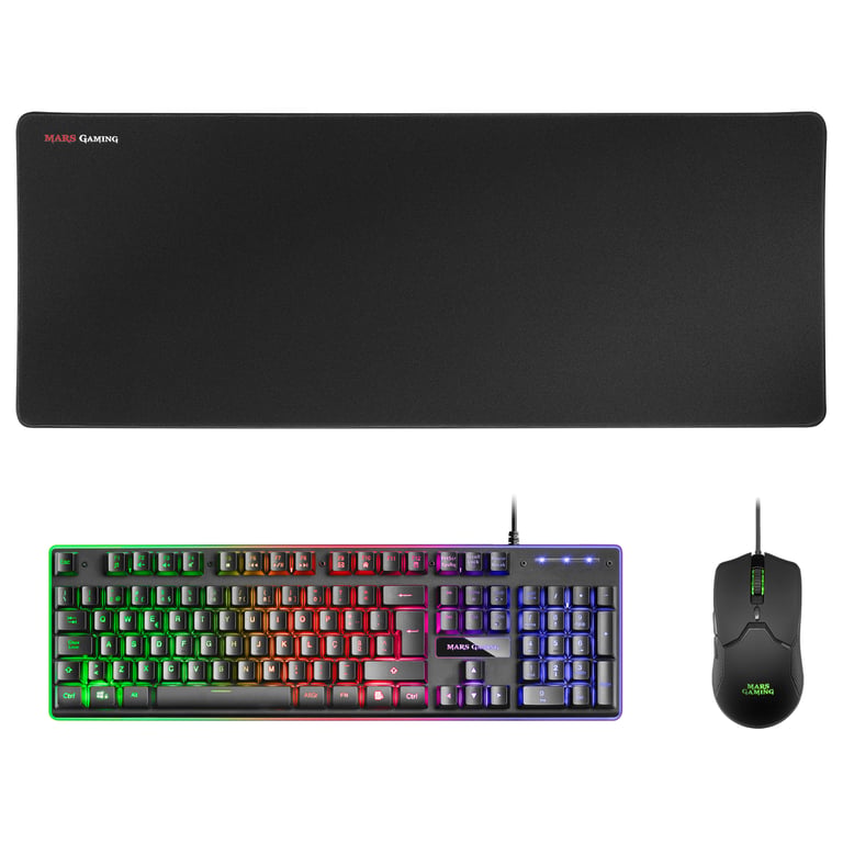Ensemble Clavier et Souris Mars Gaming MCPXBPT – USB, Rétroéclairé, Portugais - vue 7