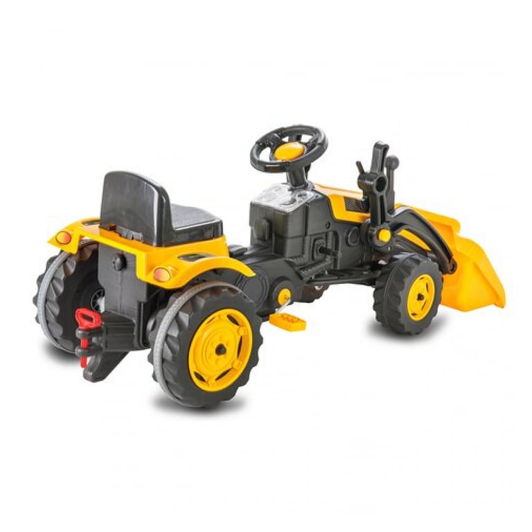 Tracteur à Pédales Strong Bull Jaune avec Chargeur Aventure et Amusement Garanties Neuf - vue 5